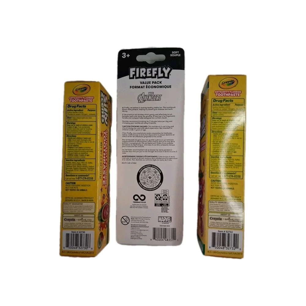 Toothpaste‎ Crayola Silly Scent Flavor Anticavity w/ Flouride, 4 oz ea, 2 pk +